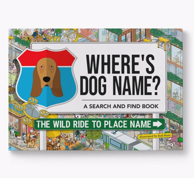 Personalised Bloodhound Book: Where's Dog Name? Volume 3